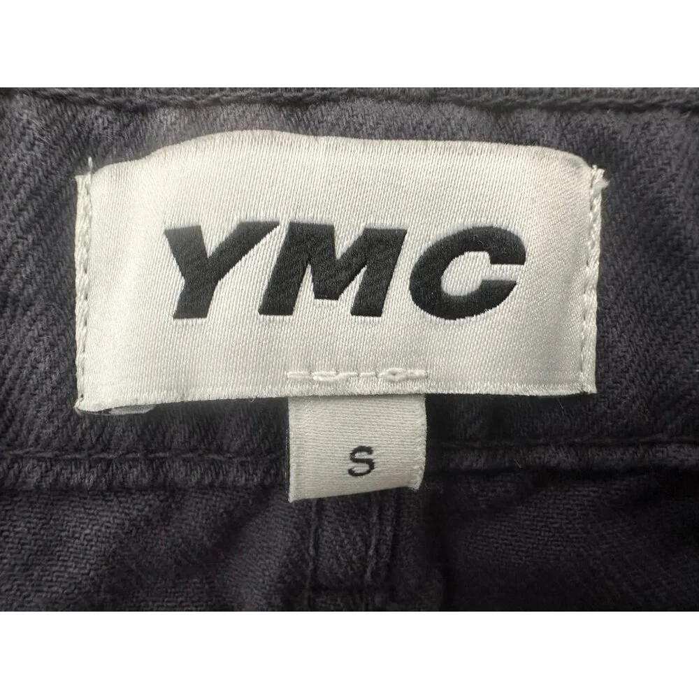 YMC Tearaway Jeans Men Small Navy Blue Cropped Tapered Relaxed Mid Rise Straight